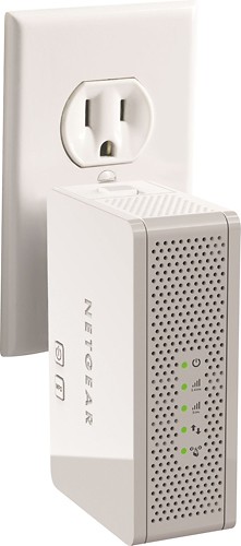 NETGEAR - Universal Wall-Plug Dual-Band Wi-Fi Range Extender with Ethernet Port