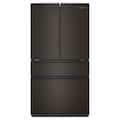 Whirlpool - 36 in. Wide 30 cu. ft. Family-Sized Capacity French Door Refrigerator with Flexible Temperature Drawer - Print Resist Blk Stnlss