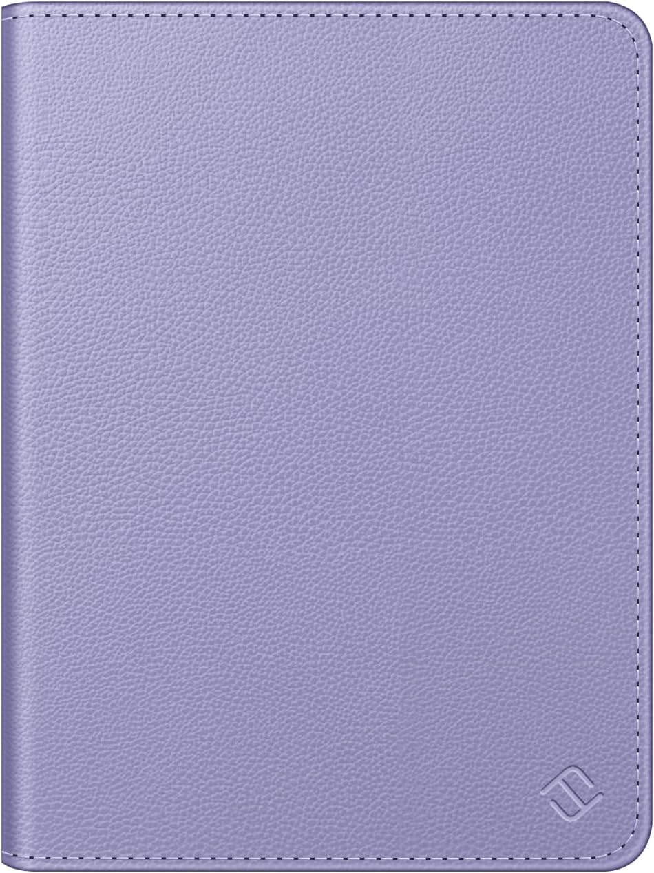 Alt View 4. Fintie - Case for 7"/6.8" Kindle Paperwhite 12th/11th Gen & Kindle Colorsoft PU Leather Stand Cover Foldable Kickstand Hand Strap - Lilac Purple.