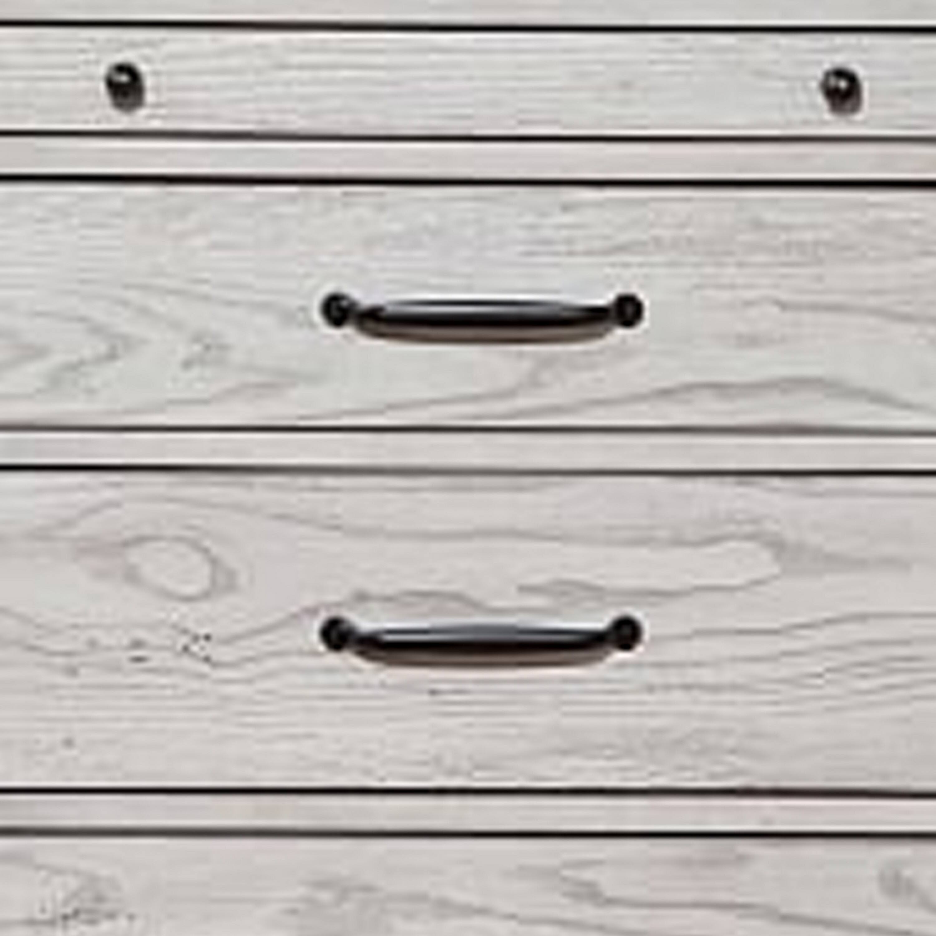 Alt View 2. Manhattan Lane - Transitional Style Three Drawer Nightstand with Pull Out Tray - Gray.