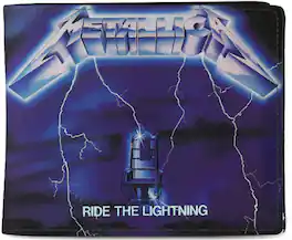 PopMarket - Metallica - Rocksax - Metallica - Ride the Lightning - Wallet with Coin Pocket (Black) - Multicolor
