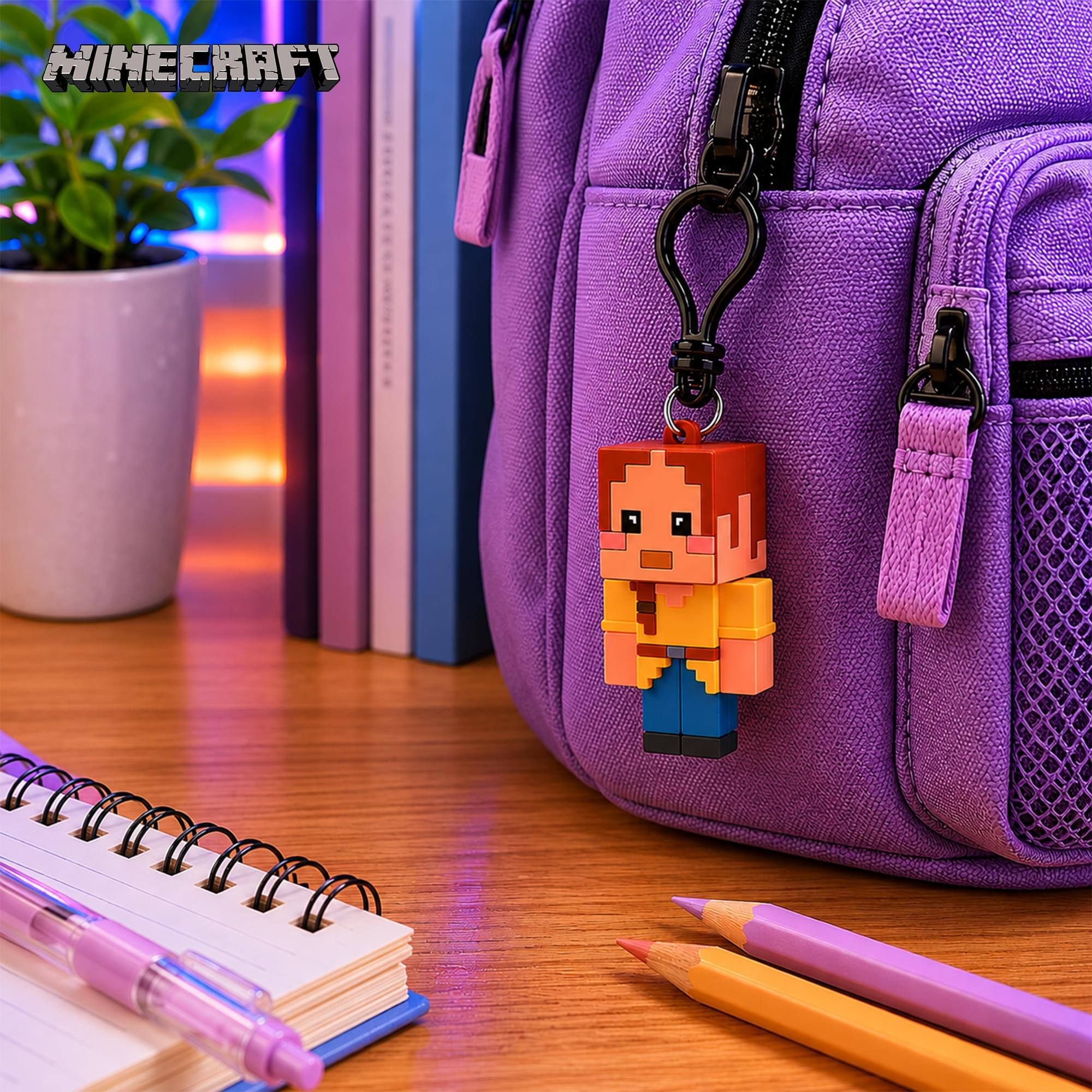 Alt View 3. Monogram - Minecraft Series 6 Blind Bag 3D Foam Bag Clip | One Random - Multi-Colored.