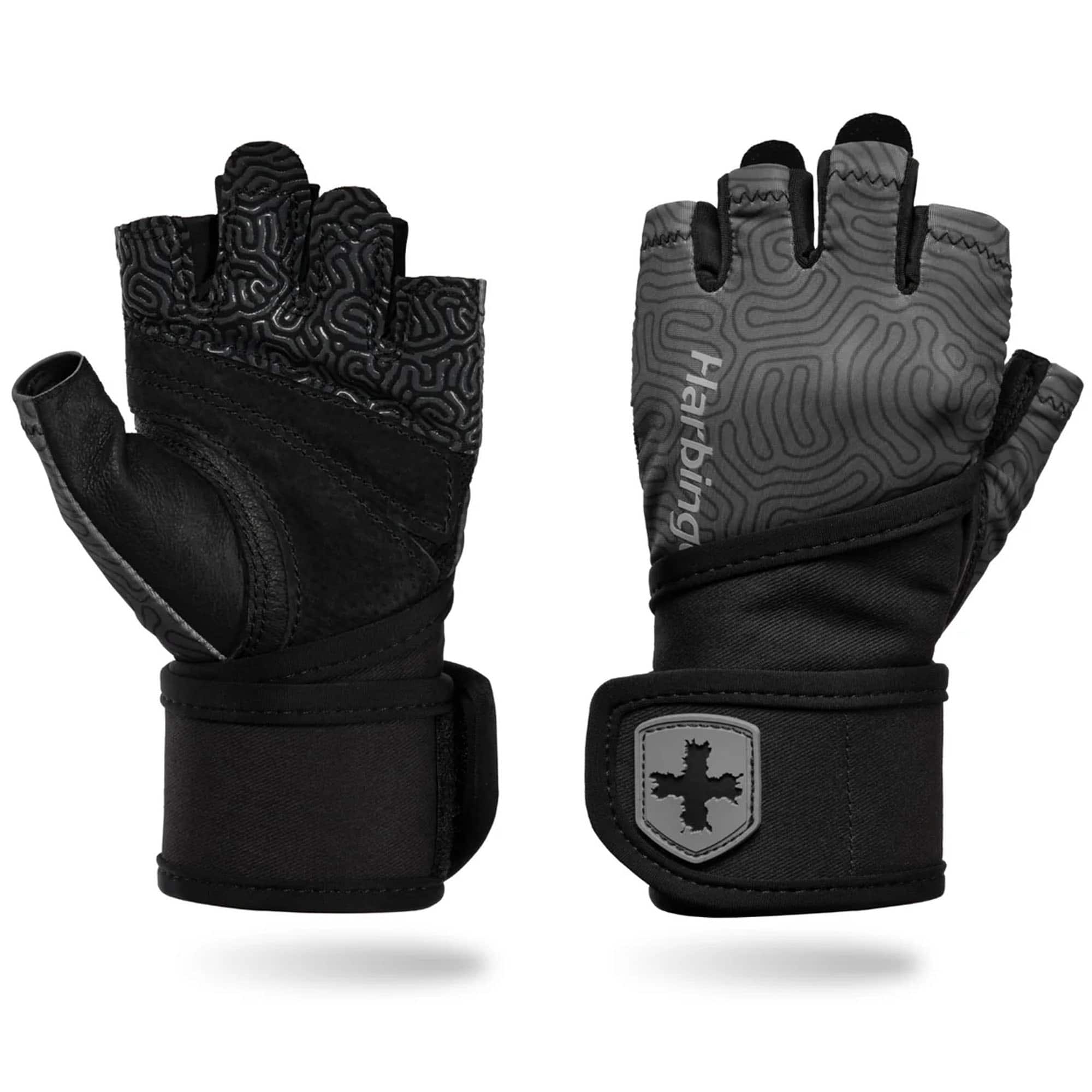 Harbinger - Women's Pro Wrist Wrap Gloves 3.0 - Large - Carbon