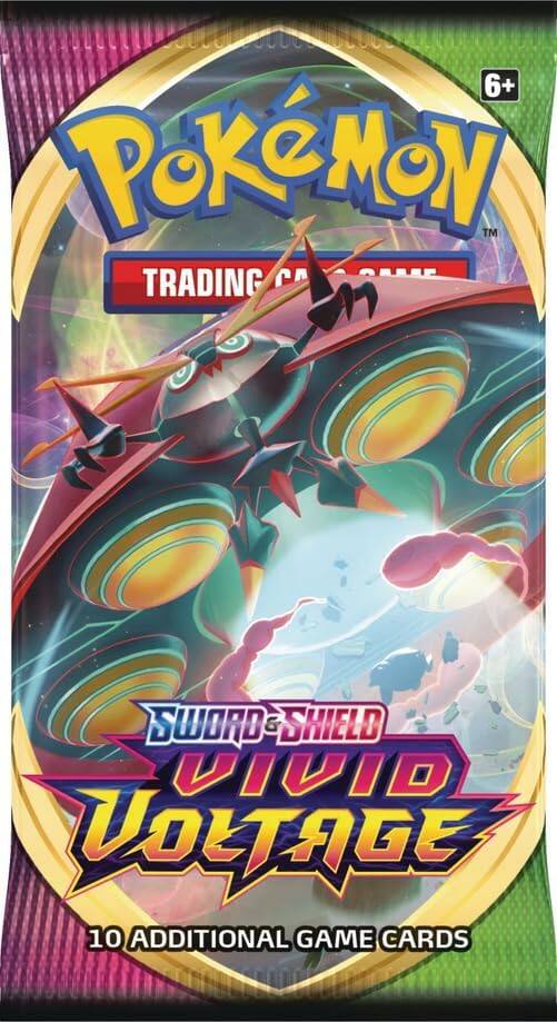 6+ Pokémon™ Trading Card Game  
Sword & Shield  
Vivid Voltage  
10 Additional Game Cards