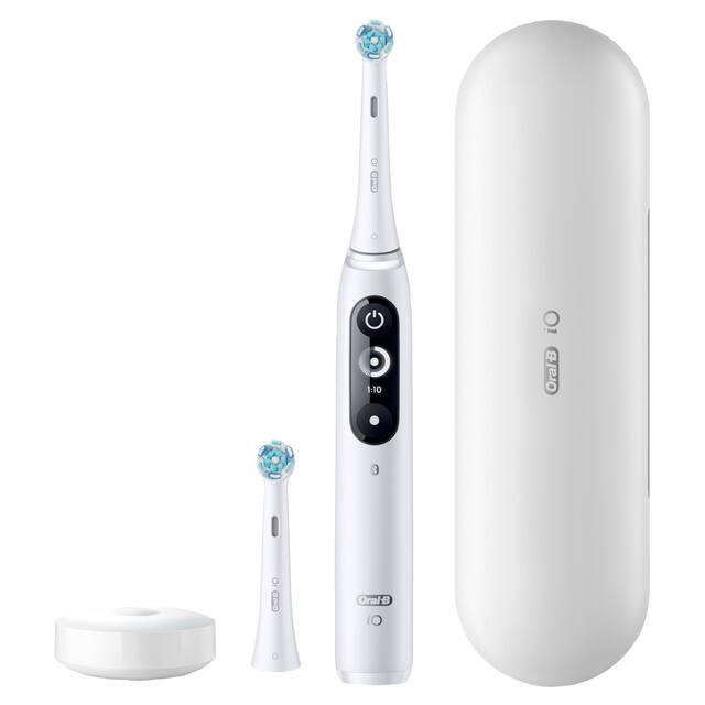 Oral-B - iO Series 7 Connected Rechargeable Electric Toothbrush - White Alabaster
