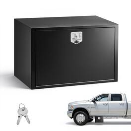 VEVOR - Underbody Truck Tool Box, 36 x 24 x 24 Inch Heavy Duty Steel Trailer Storage Box with Lock & Keys, Waterproof Trailer - Black