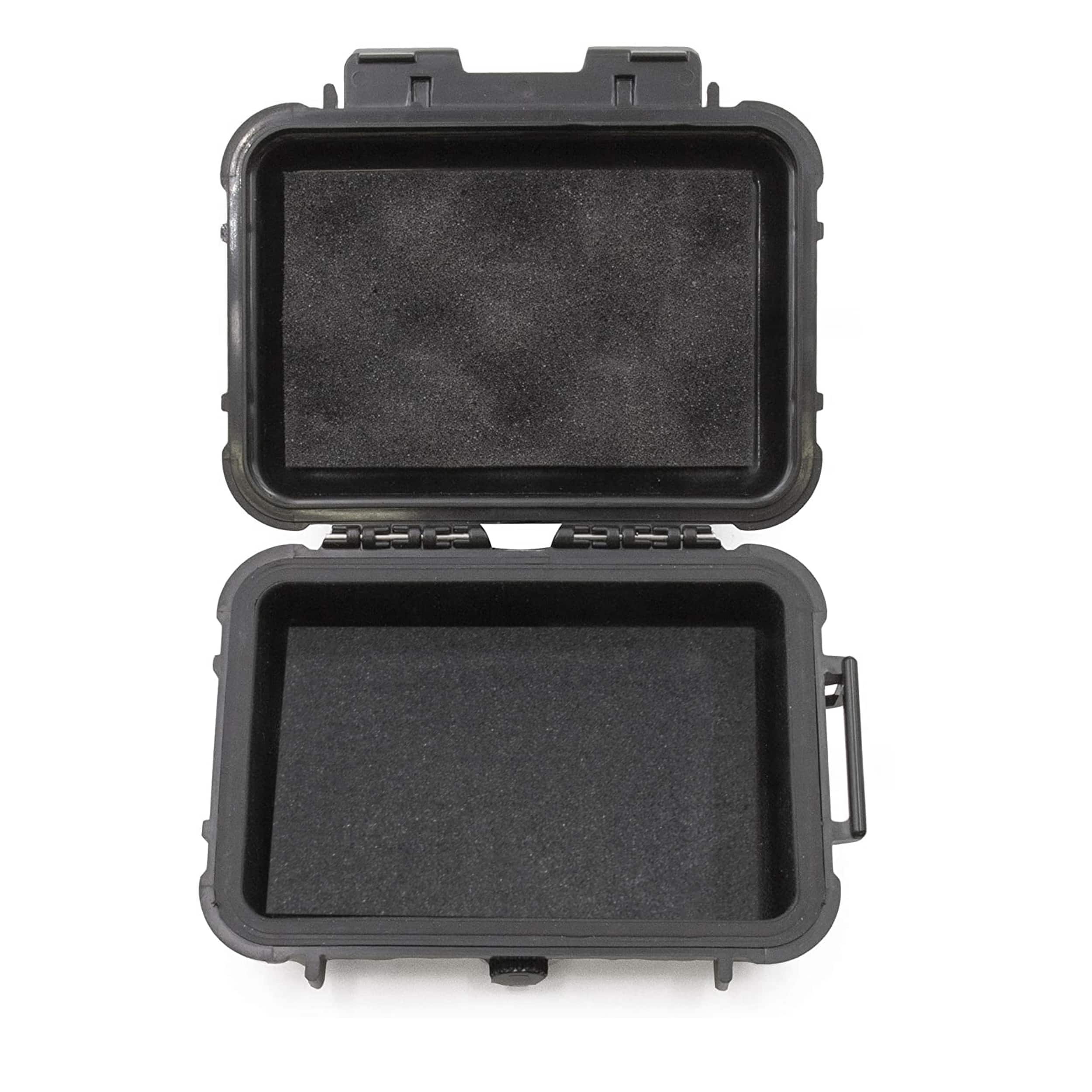 CASEMATIX - Waterproof Hard Shell Case for Portable SSDs, External Hard Drives & Game Drives Up to 5.25 x 3.5 x 1.25 Inches - Black