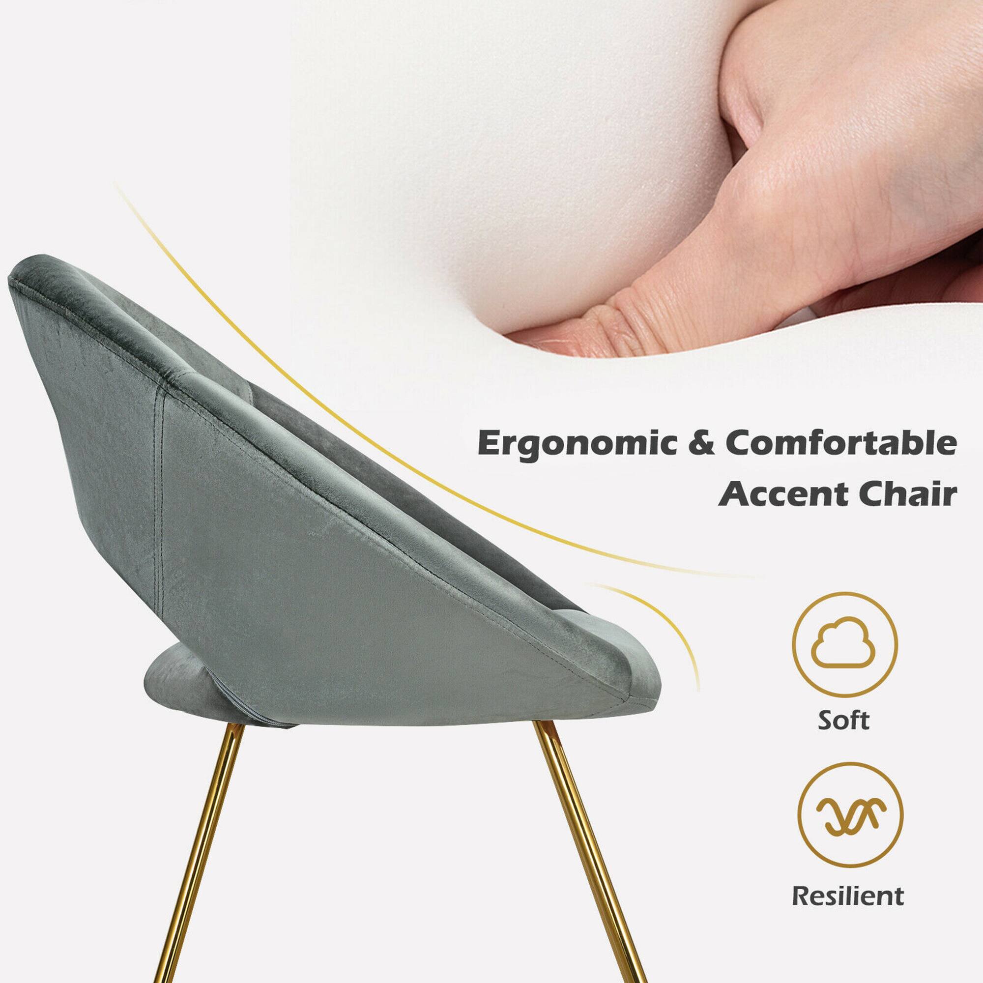 Ergonomic & Comfortable Accent Chair: Soft, Resilient