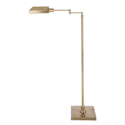 Front. Lavish Home - Adjustable Floor Lamp with 360 Degree Swing Arm.
