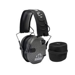 Walkers - Game Ear Razor Muffs ( Dark) with Protective Case - Carbon