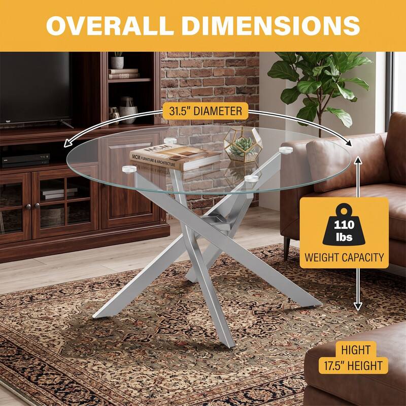 OVERALL DIMENSIONS

31.5" DIAMETER

MCM FURNITURE ARCHITECTURE

110 lbs WEIGHT CAPACITY

HEIGHT 17.5"