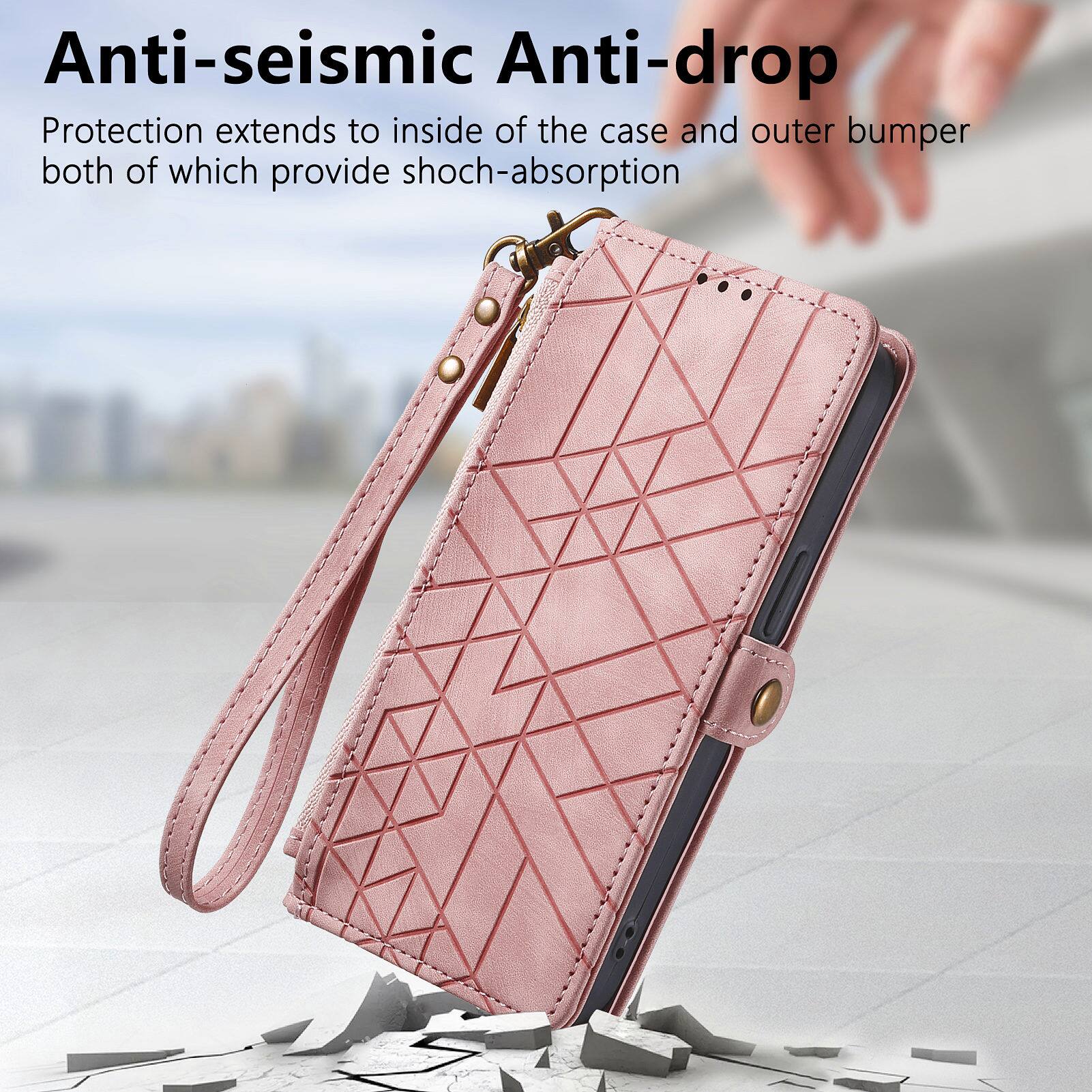 Anti-seismic Anti-drop  
Protection extends to inside of the case and outer bumper both of which provide shock-absorption