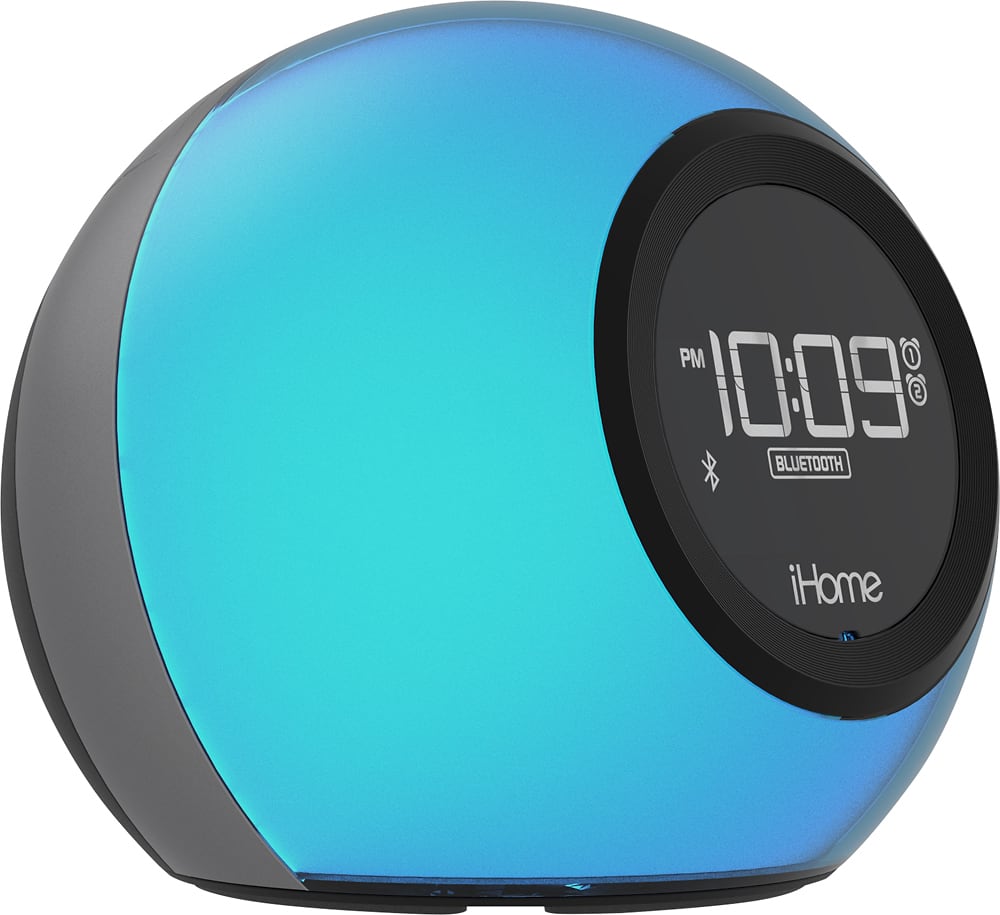 Angle. iHome - Bluetooth FM Dual-Alarm Clock Radio - Black.