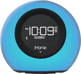 iHome - Bluetooth FM Dual-Alarm Clock Radio - Black