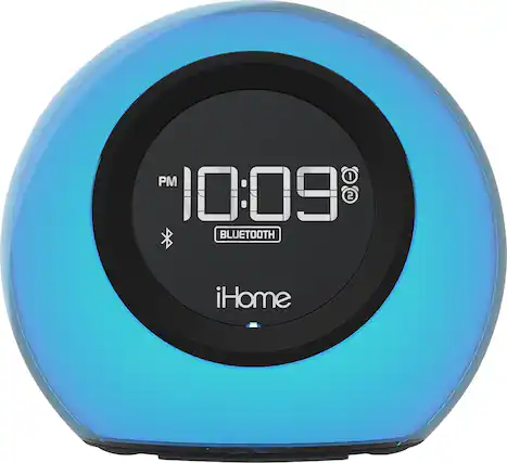 Front. iHome - Bluetooth FM Dual-Alarm Clock Radio - Black.