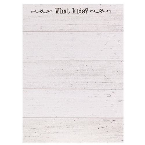 BreeBe - *What Kids? Notepad - White