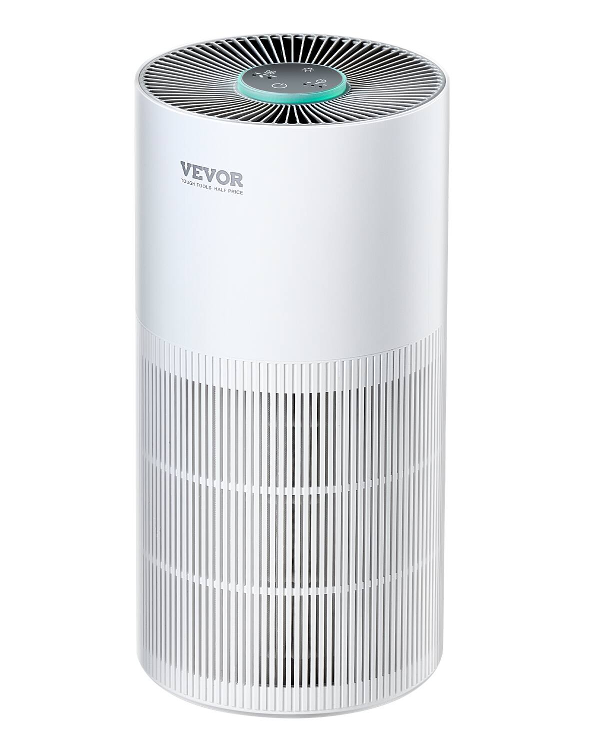 VEVOR - Air Purifier, H11 HEPA Layer, 1100 ft²/h Smart Air Purifier with Speed Control & Child Lock Guard, Efficient Air Cleaner - White