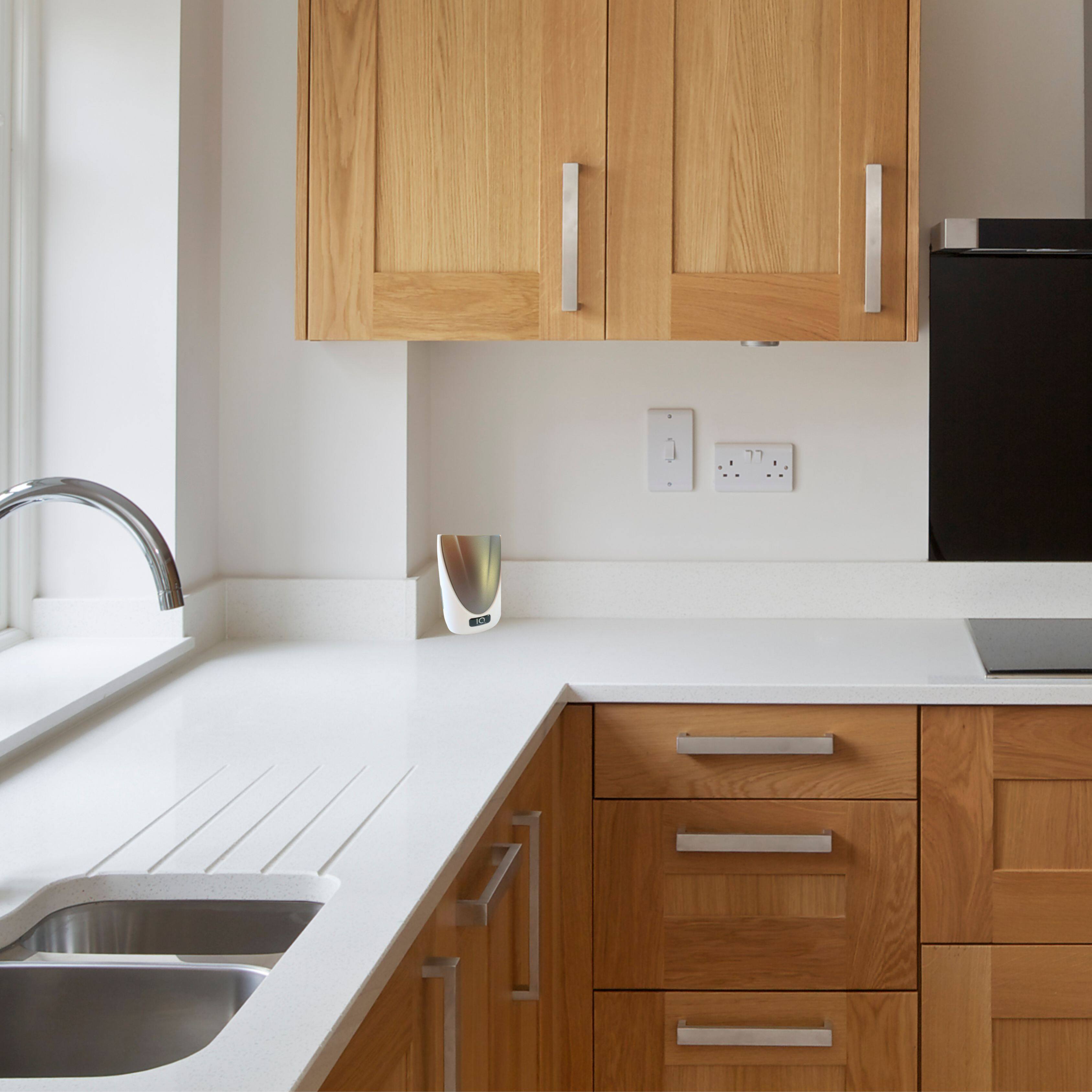 Alt View 2. IQ America - Battery Powered Wireless Portable Door Bell Chime Kit, 6 Chime Tones, 4 Volume Levels, 2 Buttons - White.