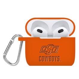 Affinity Bands - Oklahoma State Cowboys Debossed Silicone AirPods Gen Three Case Cover - Multicolor