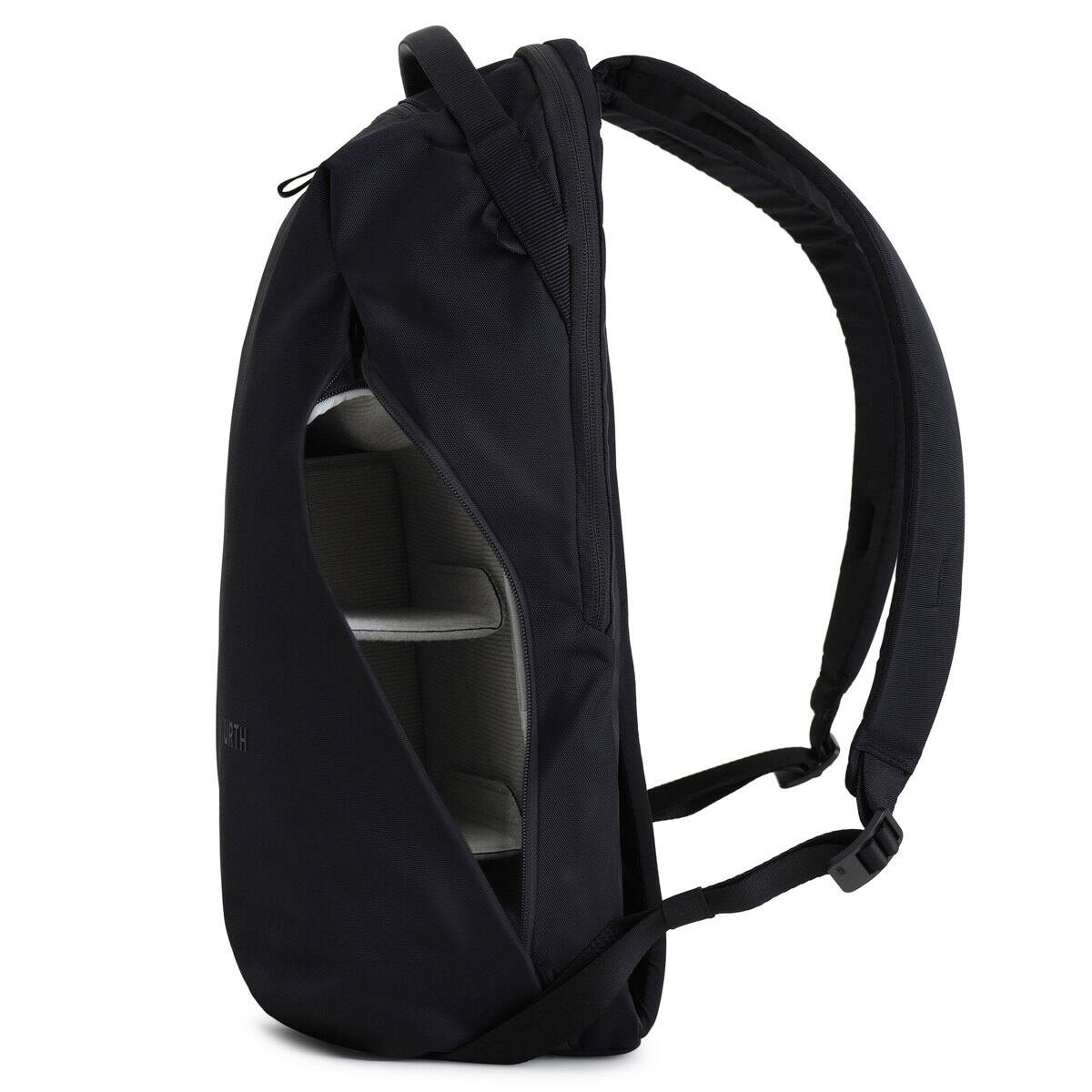 Alt View 2. Urth - Urth Norite 24L Modular Camera Backpack + Medium Camera Insert, Black.