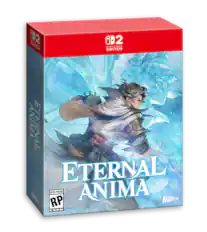 CB2 SWITCH. NINTENDO B2 NINTENDO SWITCH. ETERNAL ANIMA ETERNAL ANIMA RP RATING PENDING MARVELOZZA ESRB Art Not Final