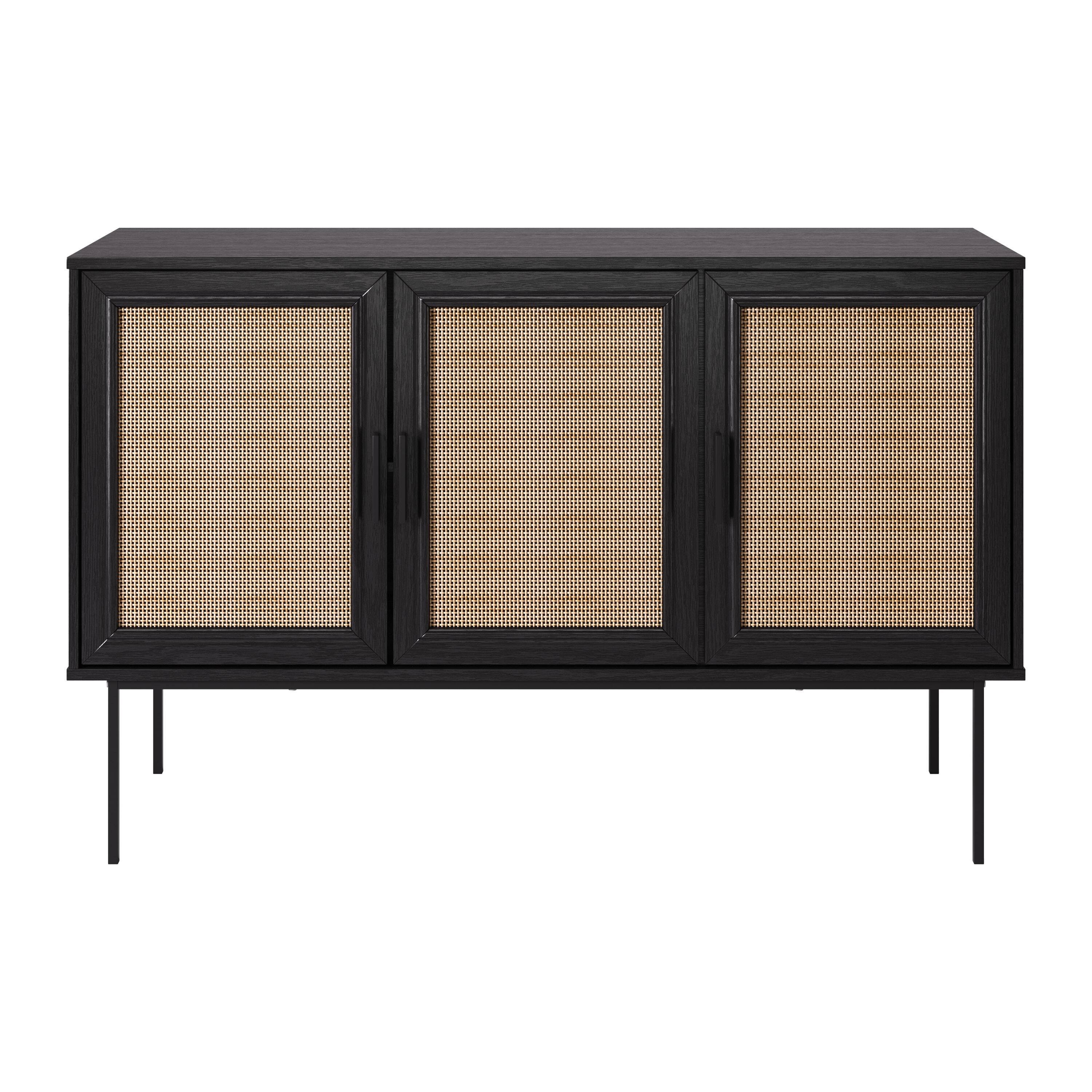 Alt View 12. CorLiving - CorLiving - Contemporary Sideboard Buffet - Black Ravenwood.