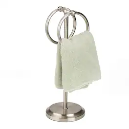 J&V TEXTILES - Double Ring Design Fingertip Towel Holder