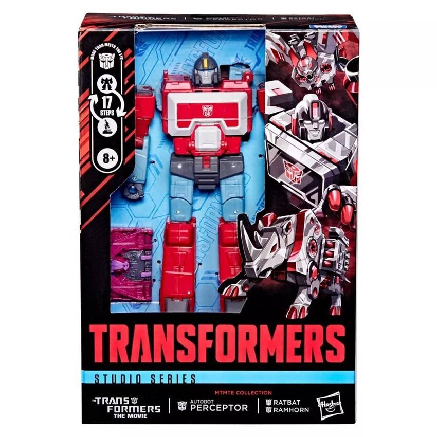 TRANSFORMERS  
STUDIO SERIES  
MTMTE COLLECTION  
TRANSFORMERS THE MOVIE  
AUTOBOT  
PERCEPTOR | RATBAT | RAMHORN  

17 STEPS  
8+