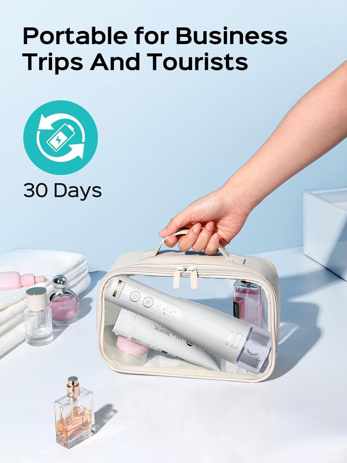 Portable for Business Trips And Tourists  
30 Days