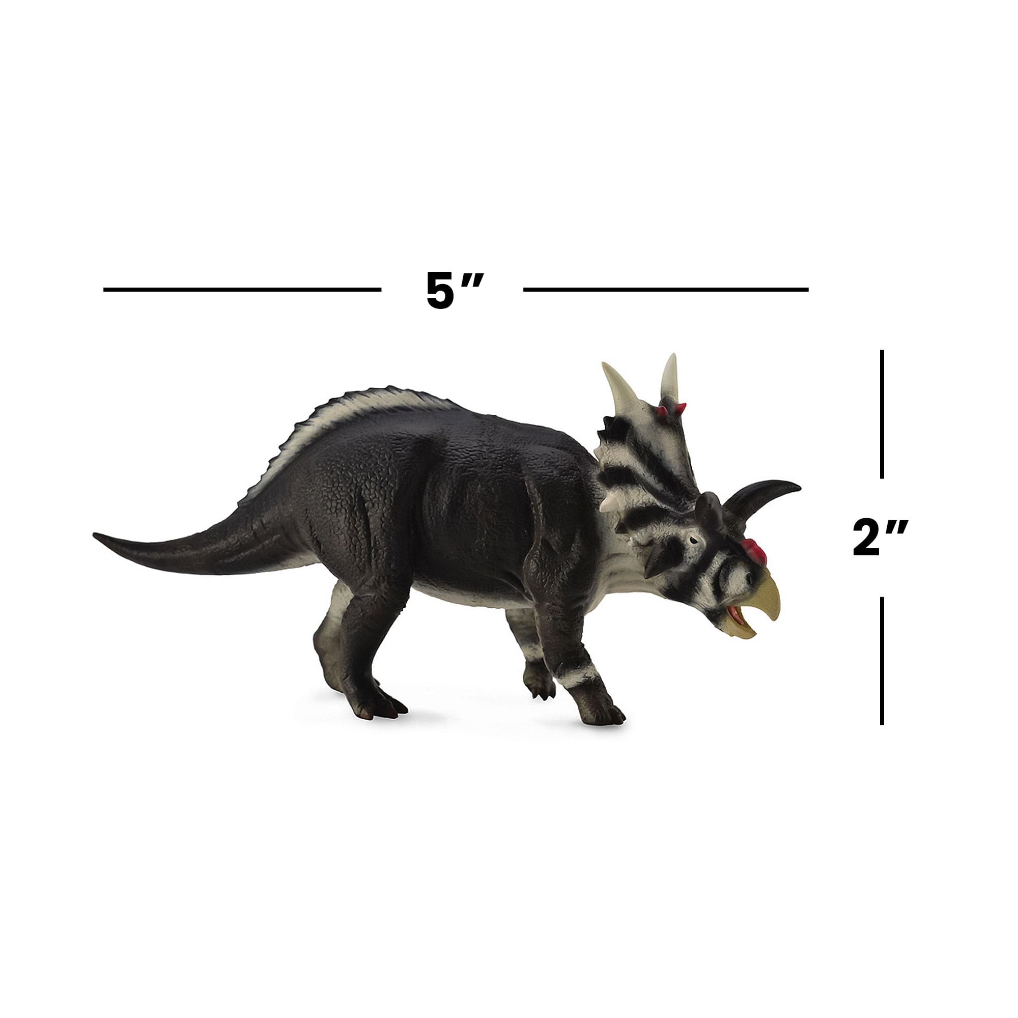 Alt View 2. Breyer - CollectA Prehistoric Life Collection Miniature Figure | Xenoceratops - Black.