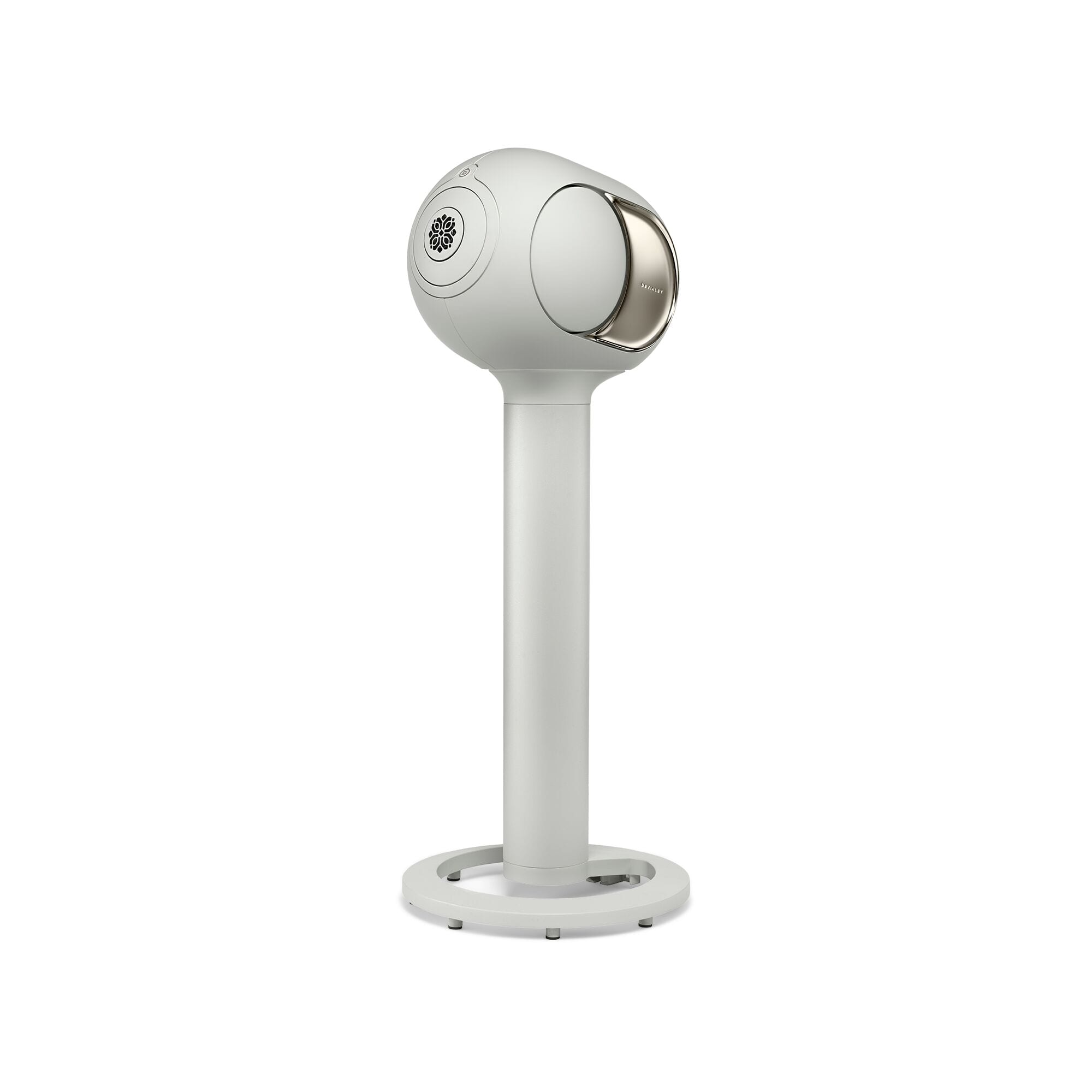 Front. Devialet - Tree Tower Stand for Phantom Ultimate 108 dB - Light Pearl.