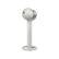 Front. Devialet - Tree Tower Stand for Phantom Ultimate 108 dB - Light Pearl.