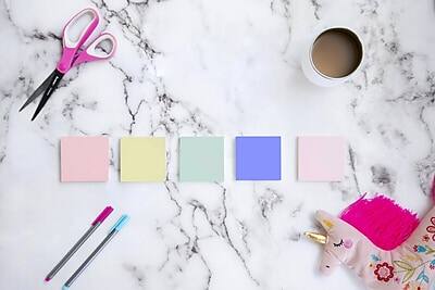 Alt View 7. Post-it - Recycled Notes, 3" x 3", Sweet Sprinkles Collection, 75 Sheet/Pad, 24 Pads/Pack - Positively Pink/Canary Yellow/Fresh Mint/Moonstone.