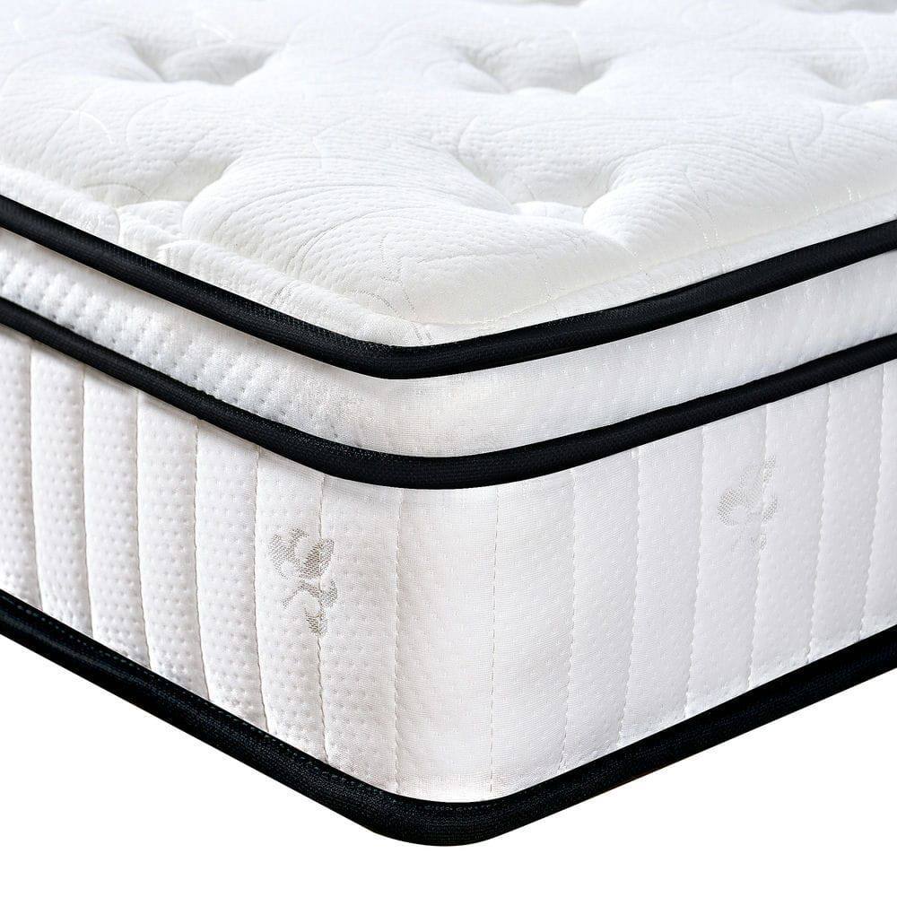 Alt View 2. Kadyn - 10 Inch Hybrid Mattress in a Box, Individual Pocket Spring Bed Mattress, Medium Firm Mattress - White.