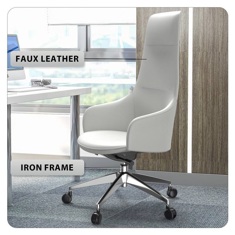 FAUX LEATHER  
IRON FRAME