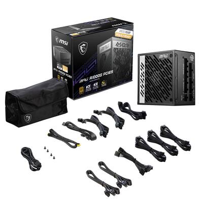 MSI MPG A1000G PCIE 5 Full Modular 80 Plus Gold 1000W 100 MSI MPG A1000G PCIE 5 Full Modular 80 Plus Gold 1000W 100