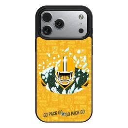 Keyscaper - NFL - Green Bay Packers iPhone Magnetic Bump Case - 15 - Black