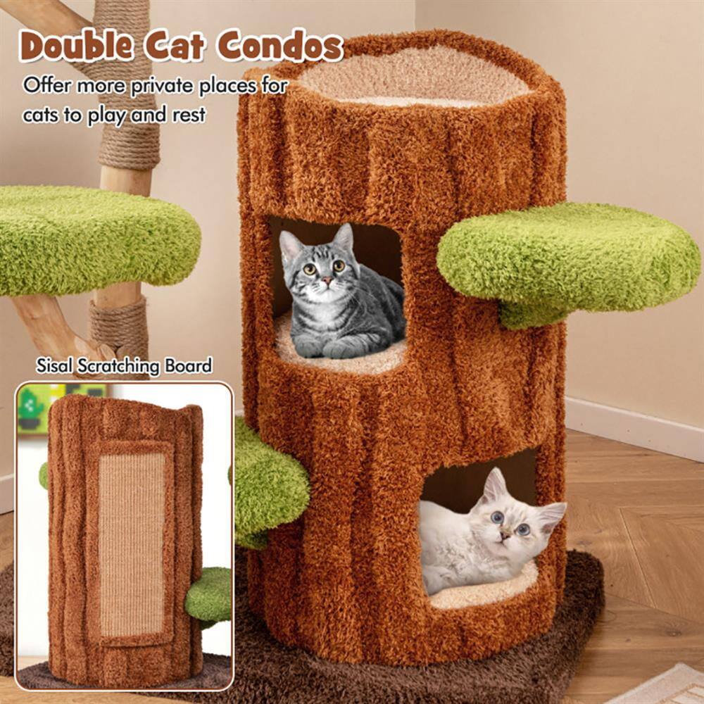 Double Cat Condos  
Offer more private places for cats to play and rest  

Sisal Scratching Board
