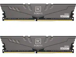 Team Group - Team T-CREATE EXPERT 32GB (2 x 16GB) 288-Pin PC RAM DDR4 3200 (PC4 25600) Desktop Memory Model TTCED432G3200HC16FDC01 - Gray