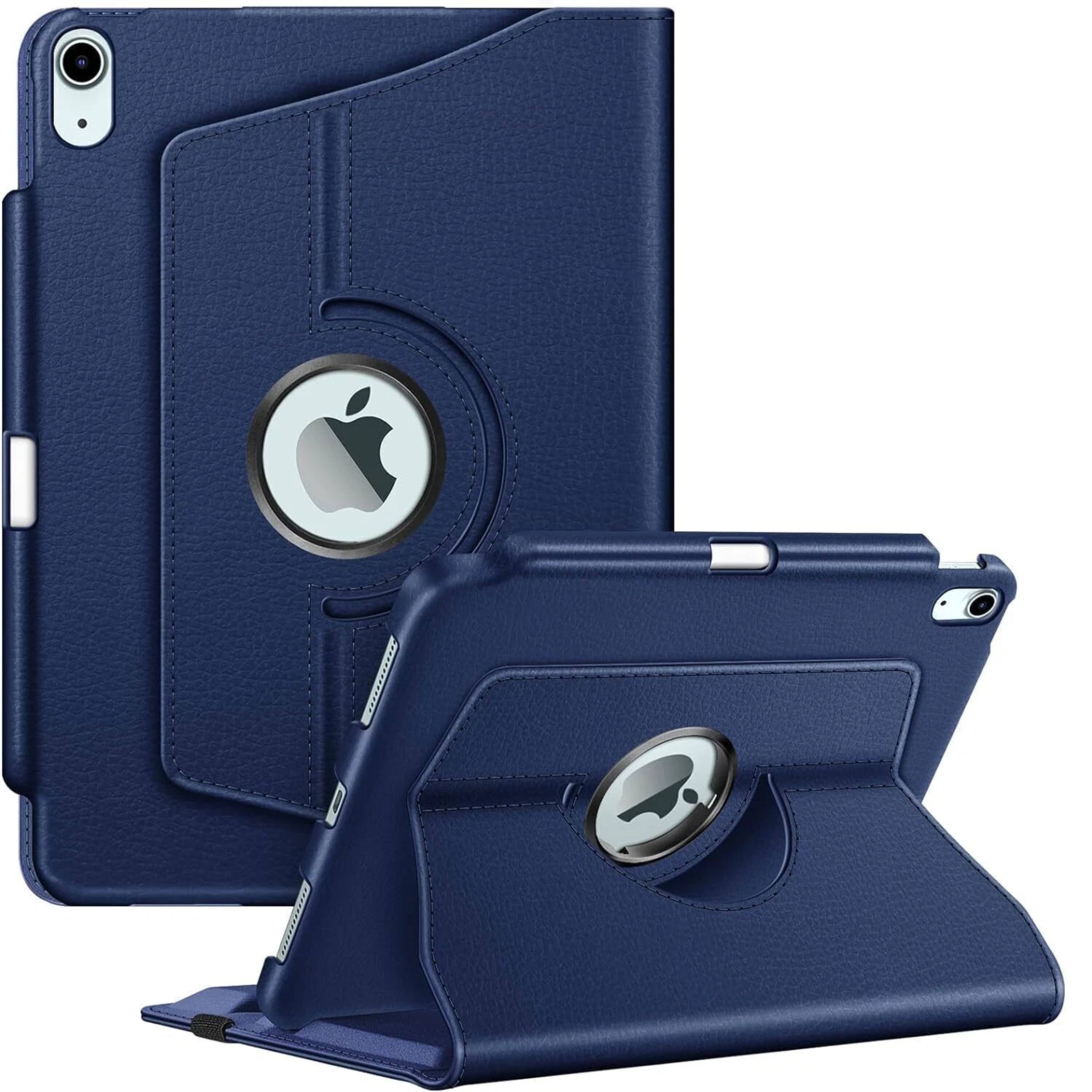 Front. Kitcheniva - Rotating 360 Degree Stand Case For iPad Air 13 Inch M3 2025 With Pencil Holder Navy - Navy.