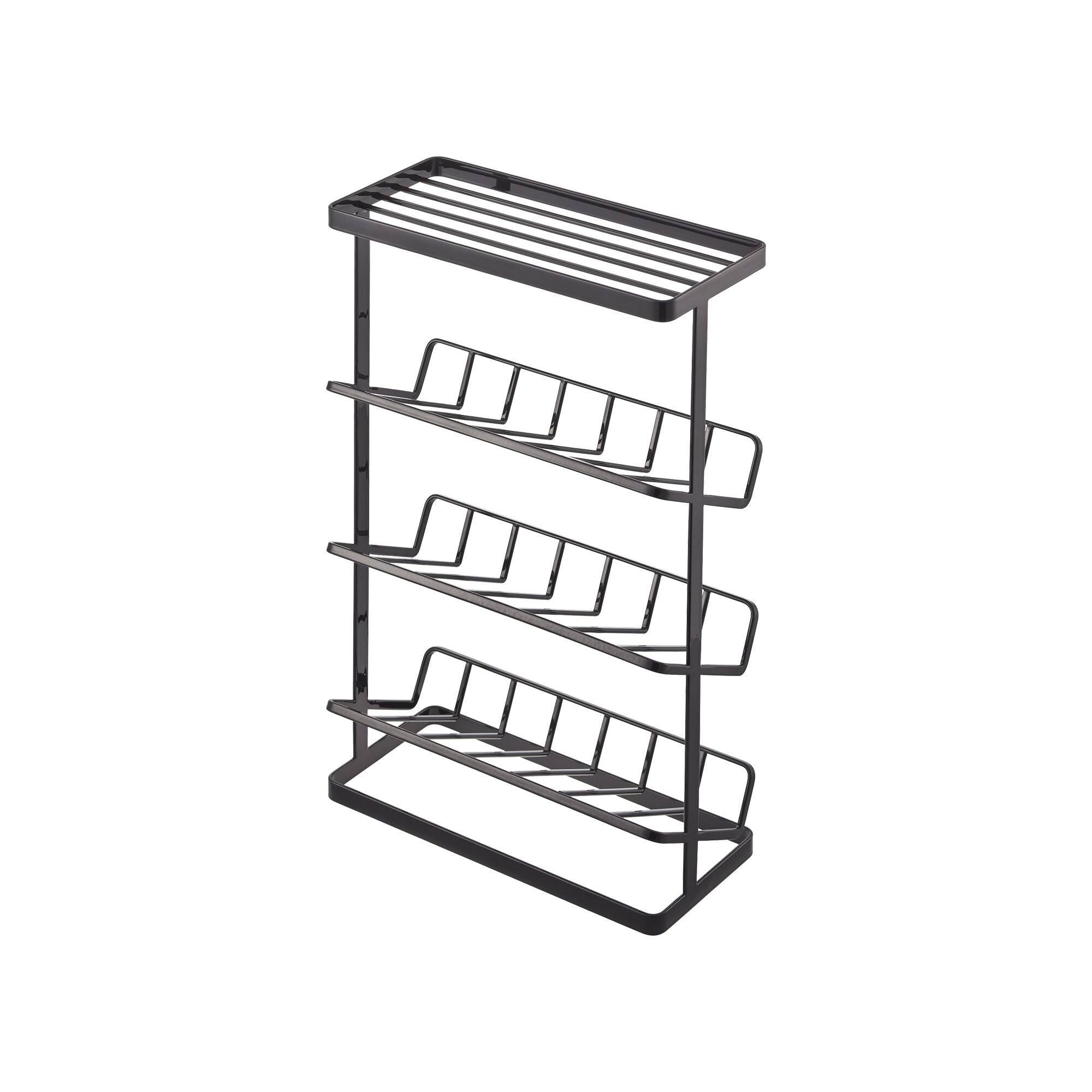 Alt View 7. Yamazaki Home - Four-Tier Shower Caddy (17" H)  - Steel - Black.