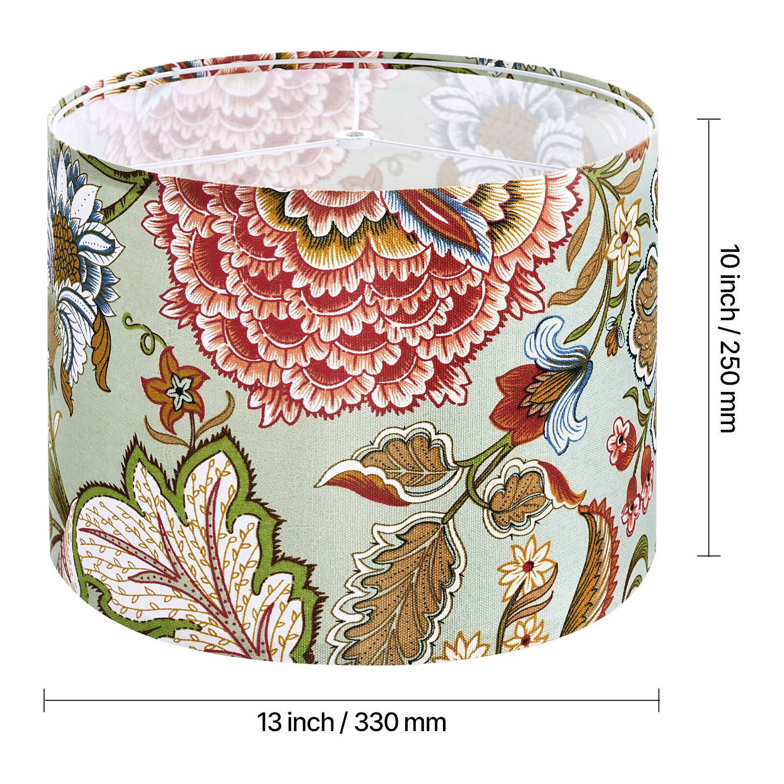 10 inch / 250 mm  
13 inch / 330 mm