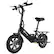 Front. DYU - 14 inch eBike w/ 25 Miles Max Range & 20 Mph Max Speed - Black.