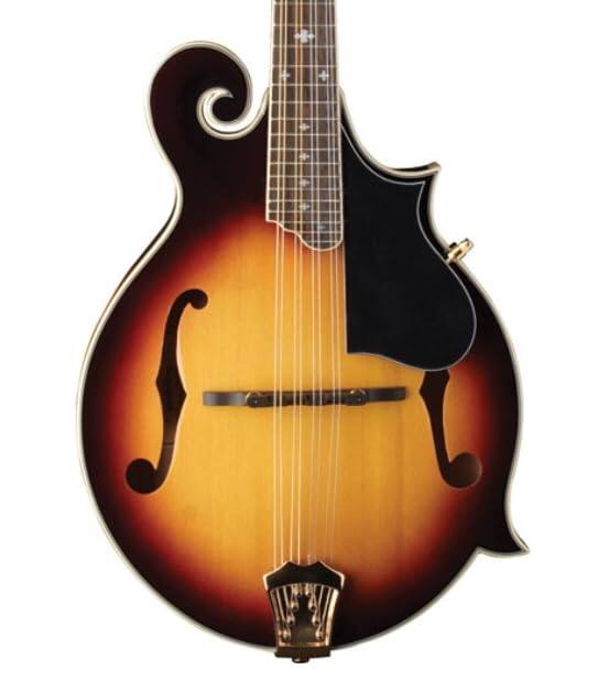 Alt View 6. Washburn - Washburn M3SWK-D M3SW Americana Series F-Style Mandolin, Tobacco Sunburst - Tobacco Sunburst.