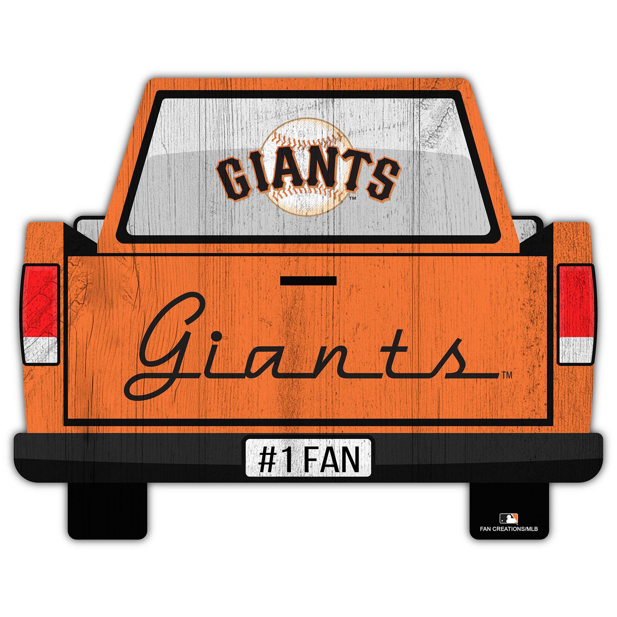 San Francisco Giants 12'' x 12'' Truck Back D-cor