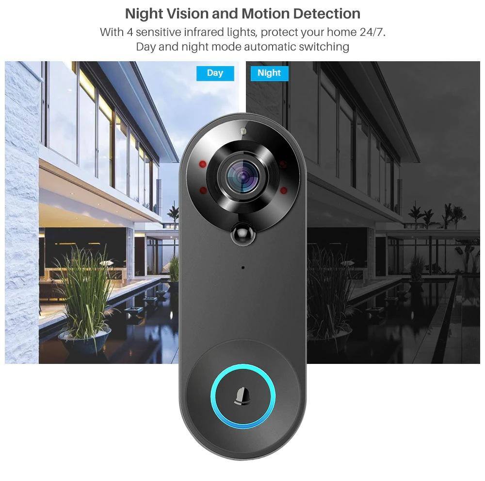 Night Vision and Motion Detection

With 4 sensitive infrared lights, protect your home 24/7. Day and night mode automatic switching

Day Night