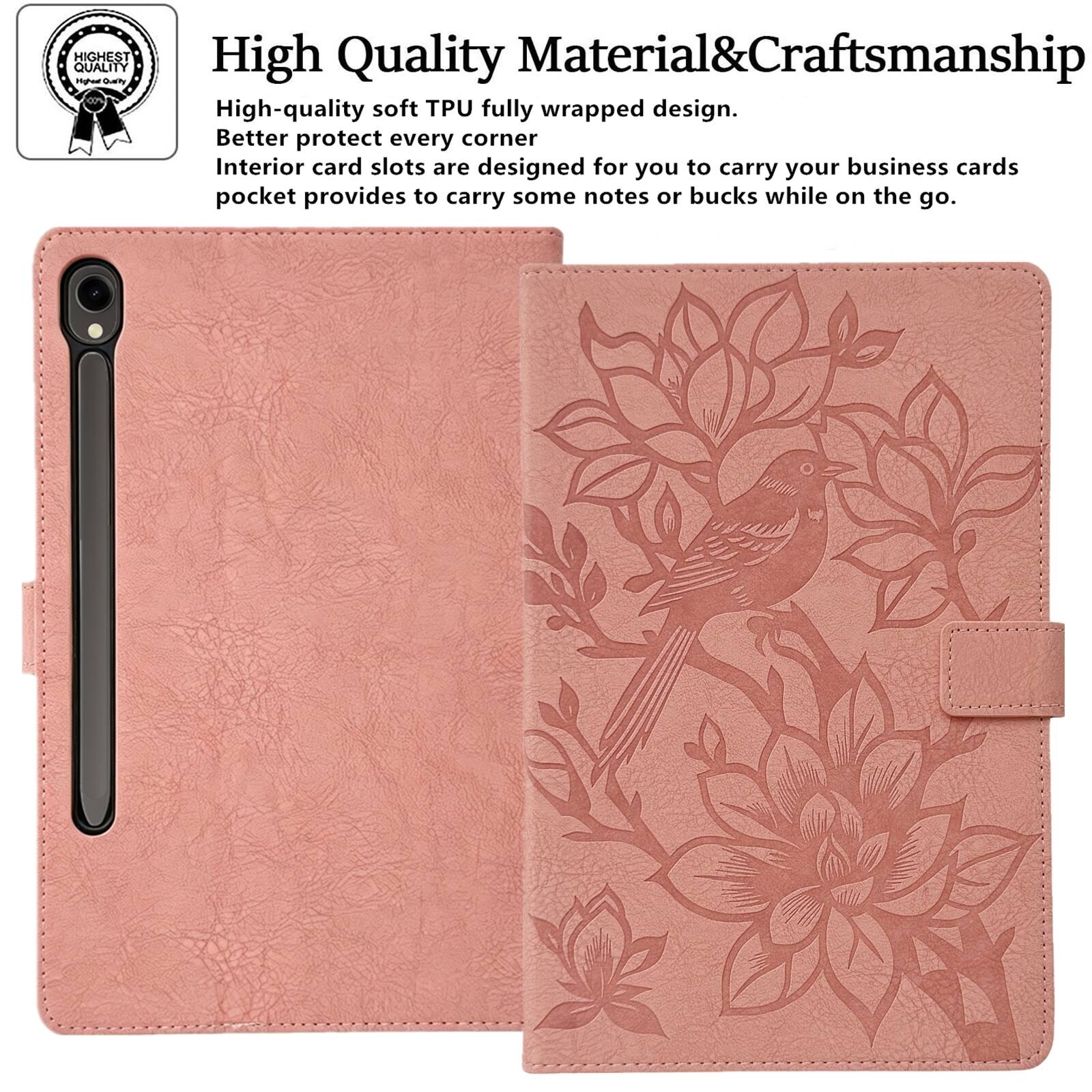 **High Quality Material & Craftsmanship**

High-quality soft TPU fully wrapped design. Better protect every corner. Interior card slots are designed for you to carry your business cards. Pocket provides to carry some notes or bucks while on the go.