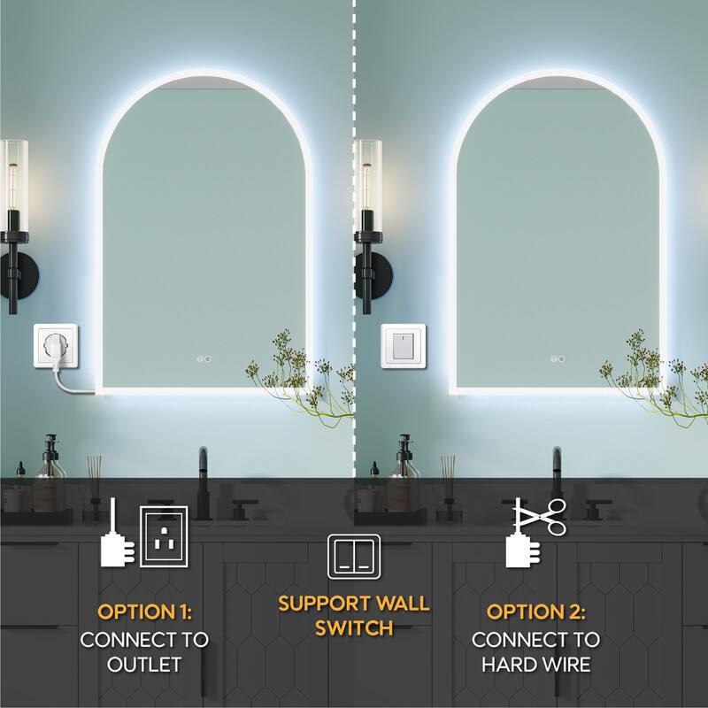 OPTION 1: CONNECT TO OUTLET  
SUPPORT WALL SWITCH  
OPTION 2: CONNECT TO HARD WIRE