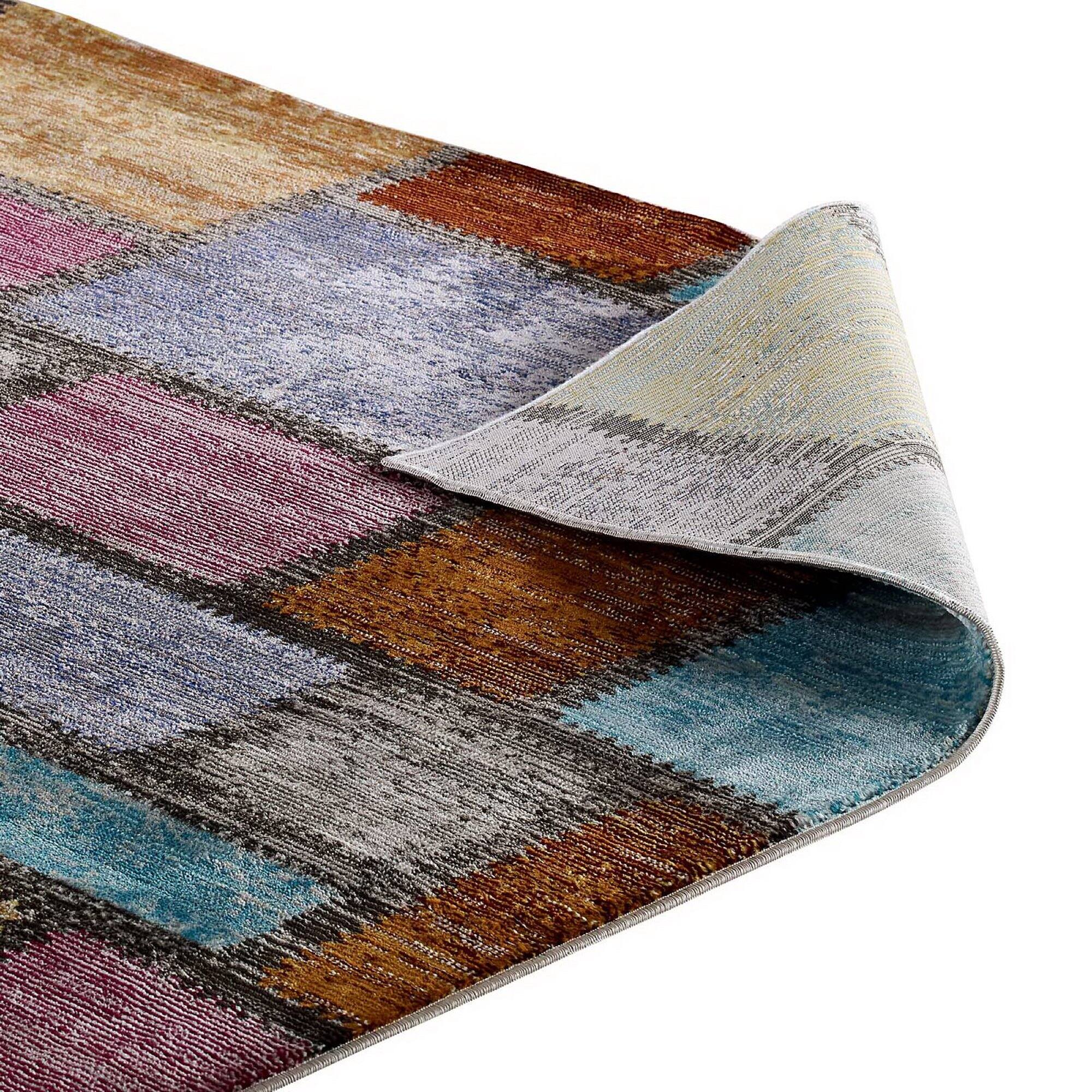 Alt View 4. Modway - Success Nyssa Abstract Geometric Mosaic Area Rug - Multicolored.