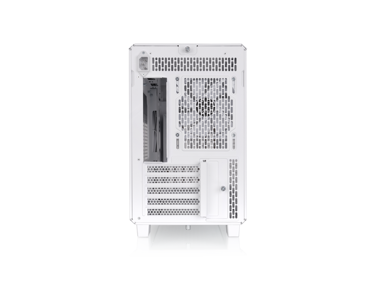 Alt View 4. Thermaltake - Thermaltake TR200 WS Micro-ATX/ITX Chassis with Wood Trim - Snow White - Snow.